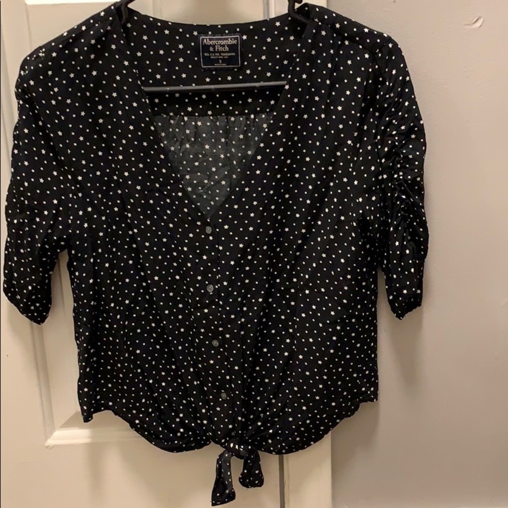 Black blouse with Star pattern